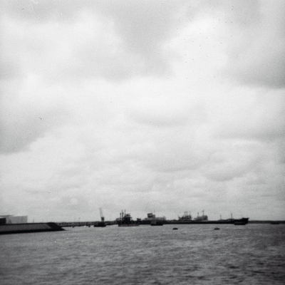 Photo von dem Hafen Europoort. 1966.
